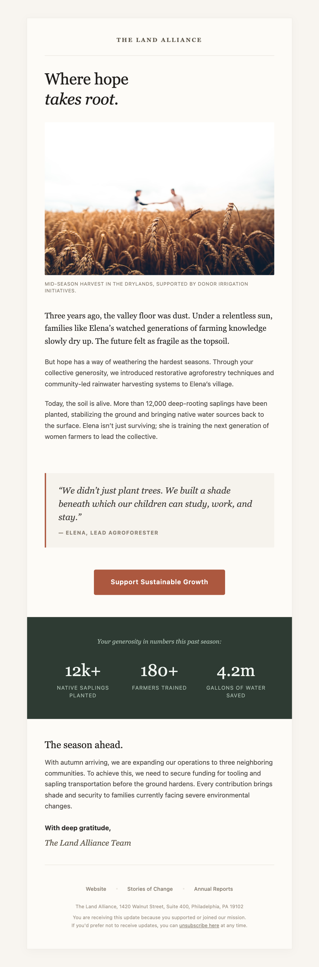 Nonprofit Impact Editorial Email